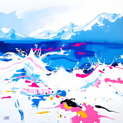 Pink sea von Natalia Kuruch, Malerei kaufen auf Singulart