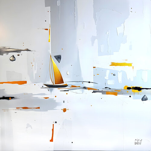 Gold sail von Natalia Kuruch, Malerei kaufen auf Singulart