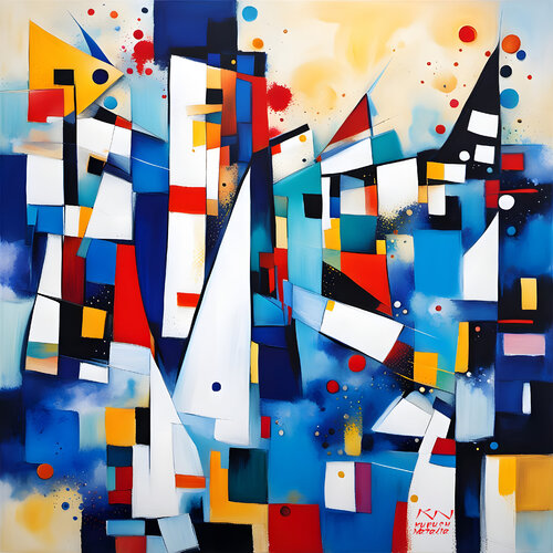 Abstract marine van Natalia Kuruch, Schilderij te koop op Singulart
