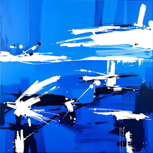 In the  Blue Secret van Natalia Kuruch, Schilderij te koop op Singulart