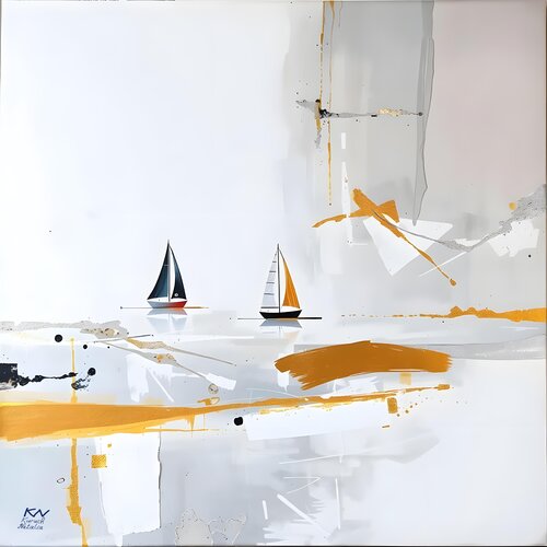Golden Walk van Natalia Kuruch, Schilderij te koop op Singulart