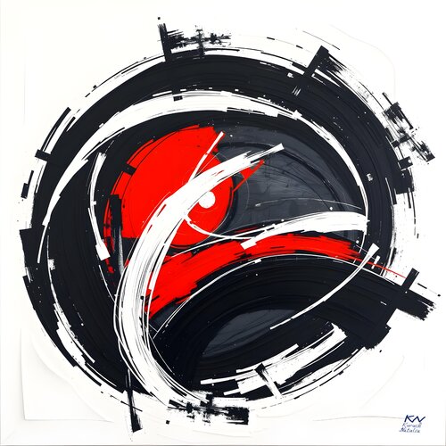 Red Zen di Natalia Kuruch, Pittura in vendita su Singulart