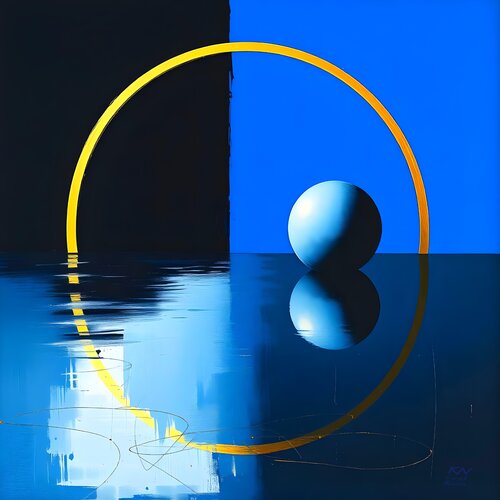 Saved  planet van Natalia Kuruch, Schilderij te koop op Singulart