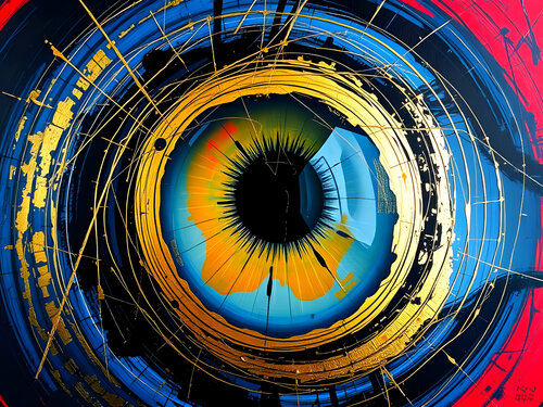 Blue Iris von Natalia Kuruch, Malerei kaufen auf Singulart