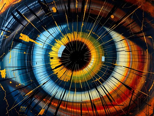 Golden Look di Natalia Kuruch, Pittura in vendita su Singulart