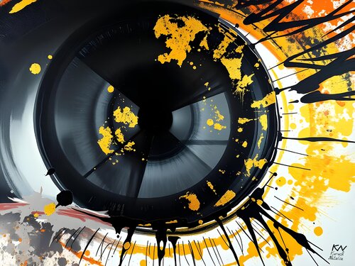 Sunflower Eye di Natalia Kuruch, Pittura in vendita su Singulart