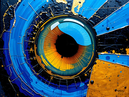 Blue Prediction von Natalia Kuruch, Malerei kaufen auf Singulart
