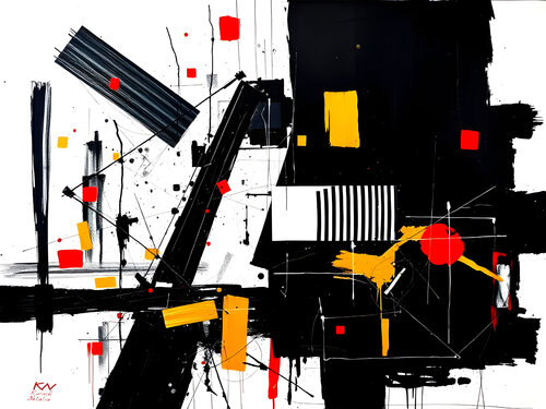Red § white de Natalia Kuruch, Pintura a la venta en Singulart