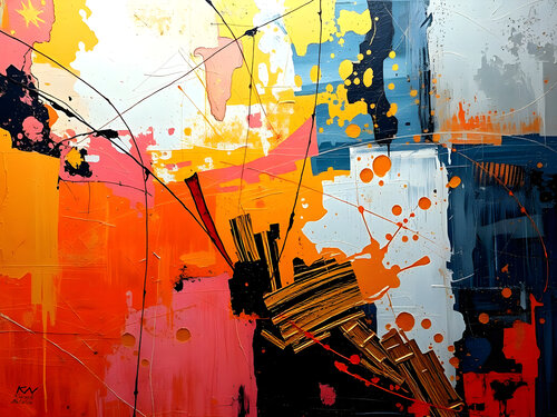 Pumpkin Field di Natalia Kuruch, Pittura in vendita su Singulart