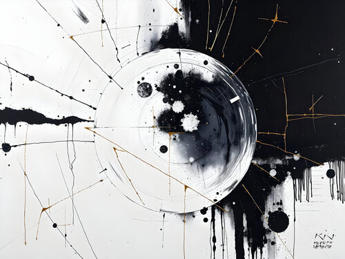 White planet von Natalia Kuruch, Malerei kaufen auf Singulart