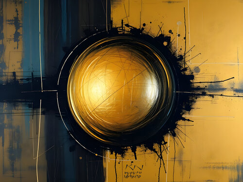 Gold sphere von Natalia Kuruch, Malerei kaufen auf Singulart