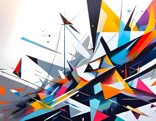 Gray Geometric Universe by Natalia Kuruch, Painting for Sale on Singulart