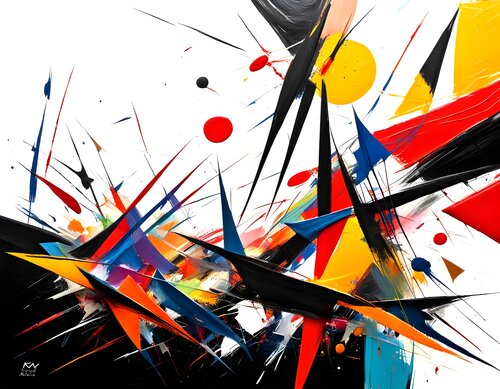 Abstract composition di Natalia Kuruch, Pittura in vendita su Singulart