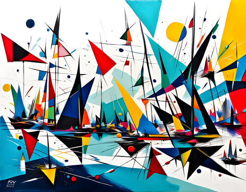 Abstract laguna di Natalia Kuruch, Pittura in vendita su Singulart