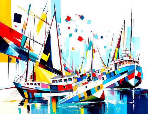 Happy Sea de Natalia Kuruch, Pintura a la venta en Singulart