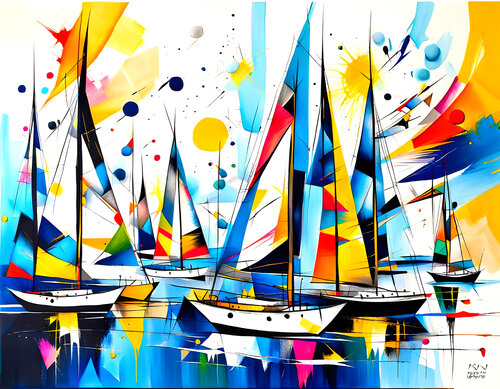 Sea Dance par Natalia Kuruch, Peinture en vente sur Singulart
