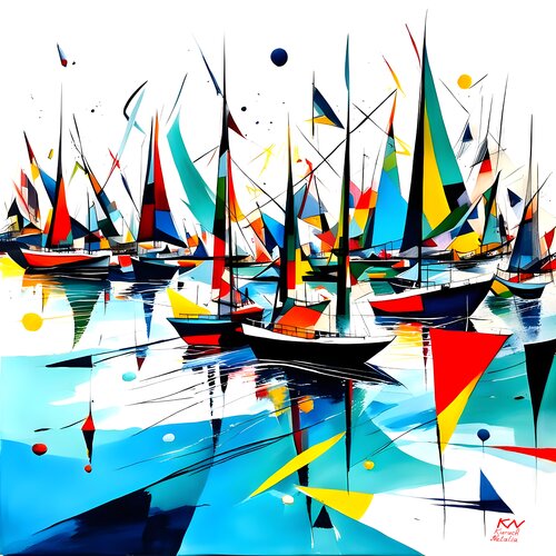 Sea, fiesta and sun van Natalia Kuruch, Schilderij te koop op Singulart
