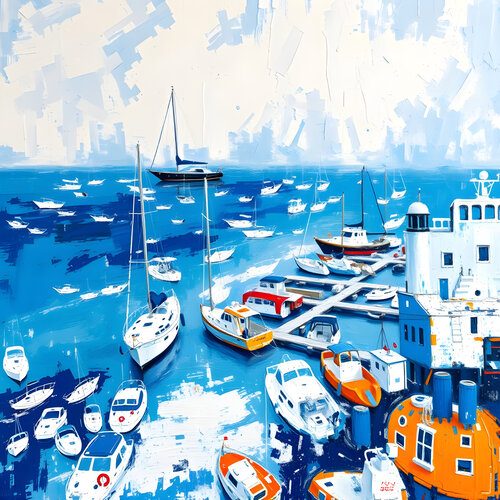 Blue Lagoon van Natalia Kuruch, Schilderij te koop op Singulart