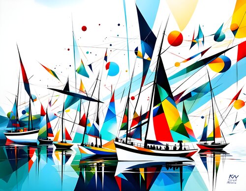 Artistic Lagoon von Natalia Kuruch, Malerei kaufen auf Singulart