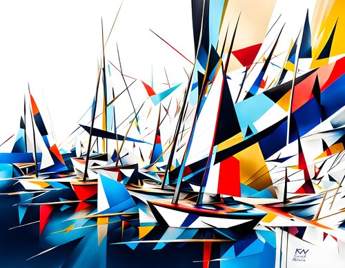 White Horizon by Natalia Kuruch, Painting for Sale on Singulart