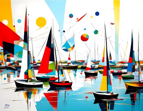 Romantic Sails von Natalia Kuruch, Malerei kaufen auf Singulart