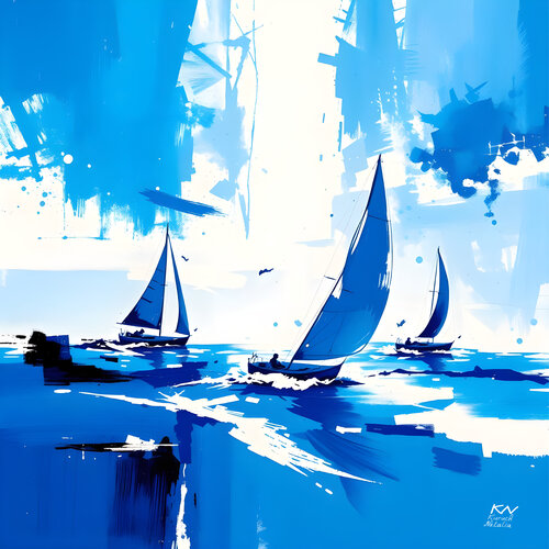 Blue light von Natalia Kuruch, Malerei kaufen auf Singulart