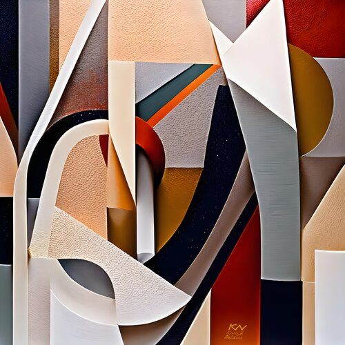 Abstract rhythm van Natalia Kuruch, Schilderij te koop op Singulart
