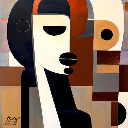 In harmony with myself van Natalia Kuruch, Schilderij te koop op Singulart