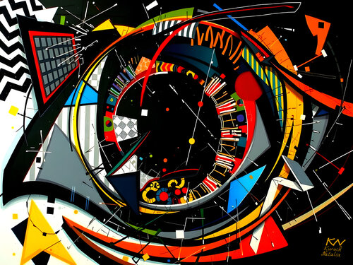 Playful look van Natalia Kuruch, Schilderij te koop op Singulart