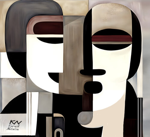 Dialog di Natalia Kuruch, Pittura in vendita su Singulart