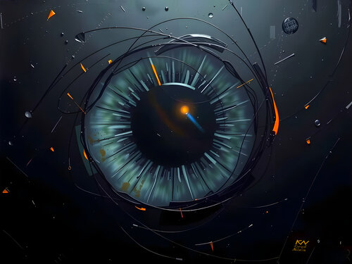 Inside The Mirror van Natalia Kuruch, Schilderij te koop op Singulart