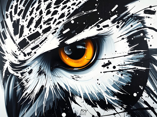 Shrewd eyes by Natalia Kuruch, Painting for Sale on Singulart