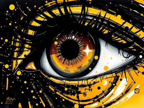 Golden view by Natalia Kuruch, Painting for Sale on Singulart