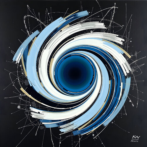 Blue magic wheel von Natalia Kuruch, Malerei kaufen auf Singulart