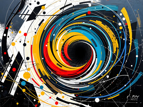 Artistic colorful World von Natalia Kuruch, Malerei kaufen auf Singulart