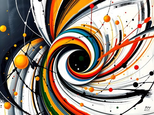 Abstract Colorful  composition par Natalia Kuruch, Peinture en vente sur Singulart