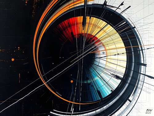 Abstracts geometrics  shapes von Natalia Kuruch, Malerei kaufen auf Singulart