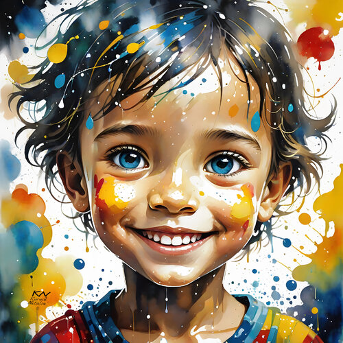 Little Child of the Sun von Natalia Kuruch, Malerei kaufen auf Singulart