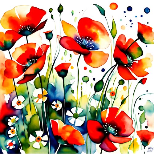 Blooming Garden par Natalia Kuruch, Peinture en vente sur Singulart