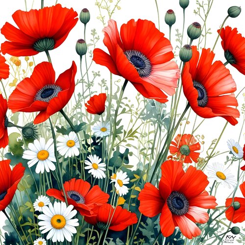 Field Flowers by Natalia Kuruch, Painting for Sale on Singulart
