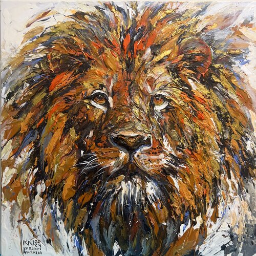 Golden Lion di Natalia Kuruch, Pittura in vendita su Singulart