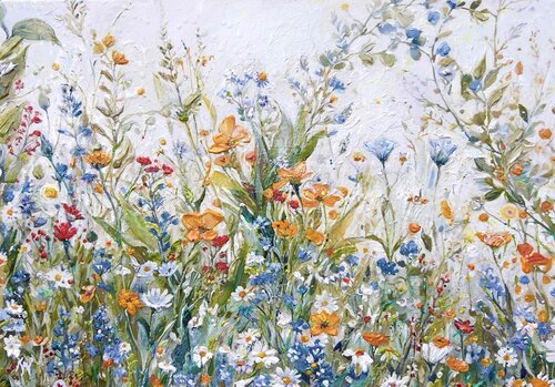 Country Flowers by Natalia Kuruch, 회화 for Sale on Singulart