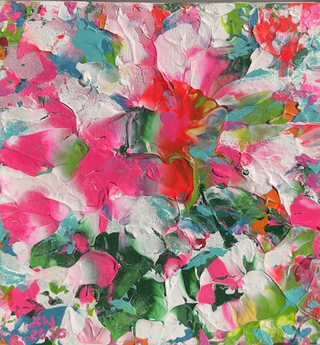 Abstract flowers par Natalia Kuruch, Peinture en vente sur Singulart