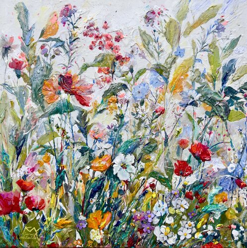 Blooming Flowers by Natalia Kuruch, 회화 for Sale on Singulart