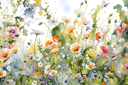 Pink poppies von Natalia Kuruch, Malerei kaufen auf Singulart