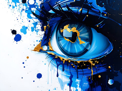 The depth of blue van Natalia Kuruch, Schilderij te koop op Singulart