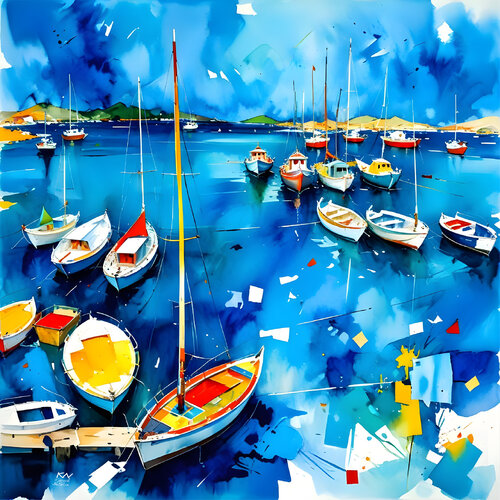 Marine atmosphere van Natalia Kuruch, Schilderij te koop op Singulart