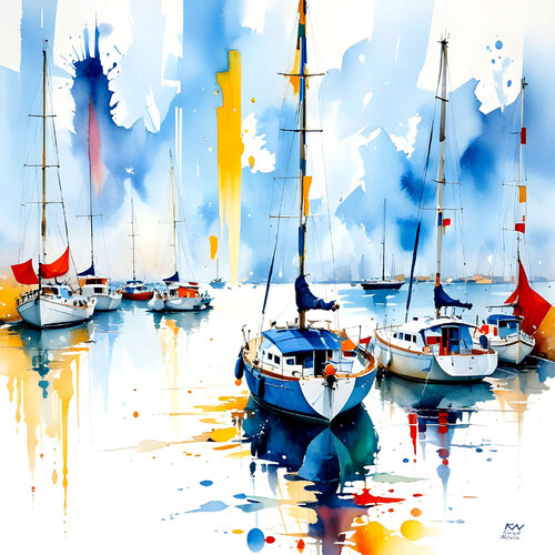 White sea van Natalia Kuruch, Schilderij te koop op Singulart