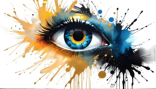 Golden look par Natalia Kuruch, Peinture en vente sur Singulart