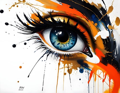 I see tangerine dream di Natalia Kuruch, Pittura in vendita su Singulart